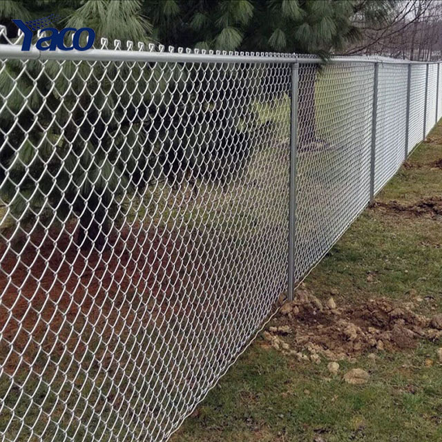 Wholesale high quality 5ft 6ft 2m 3m galvanized chain link fence price in dubai diamond wire mesh fence price