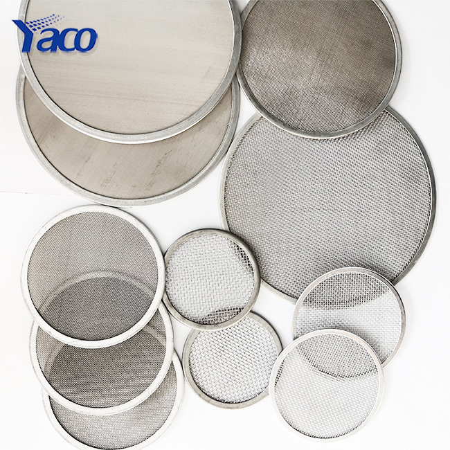 Canada stainless steel  filter screens mesh sieve / stainless steel wire mesh round 50 micron sintered filter disc