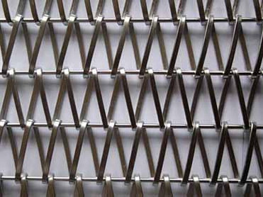 SS304 316 stainless Steel chain link Spiral Wire Mesh Conveyor Belt / balance weave mesh belt