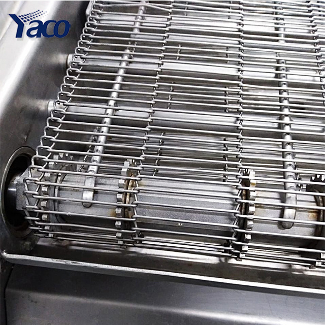 High temperature food grade stainless steel 304 conveyor belt 7x56mm aperture90cm wide /  flat wire mesh belt conveyor price