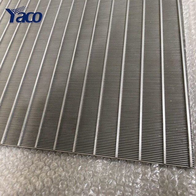 304 stainless steel wedge wire screen plate panel filter mesh slot opening water well screens