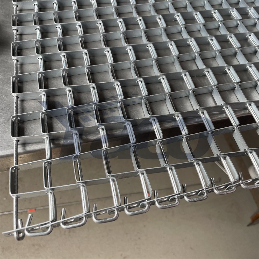 Stainless Steel Weave Flat Strip Transmission Wire Mesh Honeycomb Great Wall Conveyor Belt