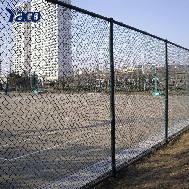 Wholesale chainlink fencing 8 foot boundary wall pvc coated used wire mesh chain link fence for sale