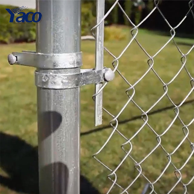 Wholesale high quality 5ft 6ft 2m 3m galvanized chain link fence price in dubai diamond wire mesh fence price