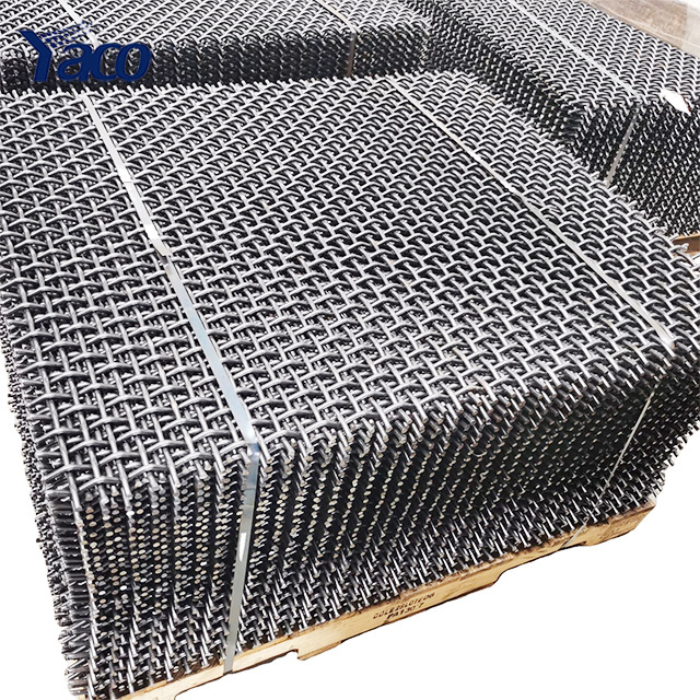 Woven mesh 65Mn spring HCHT mesh quarry stone sand vibrating screen sieve crusher rock coal gold mine screen gravel metal mesh