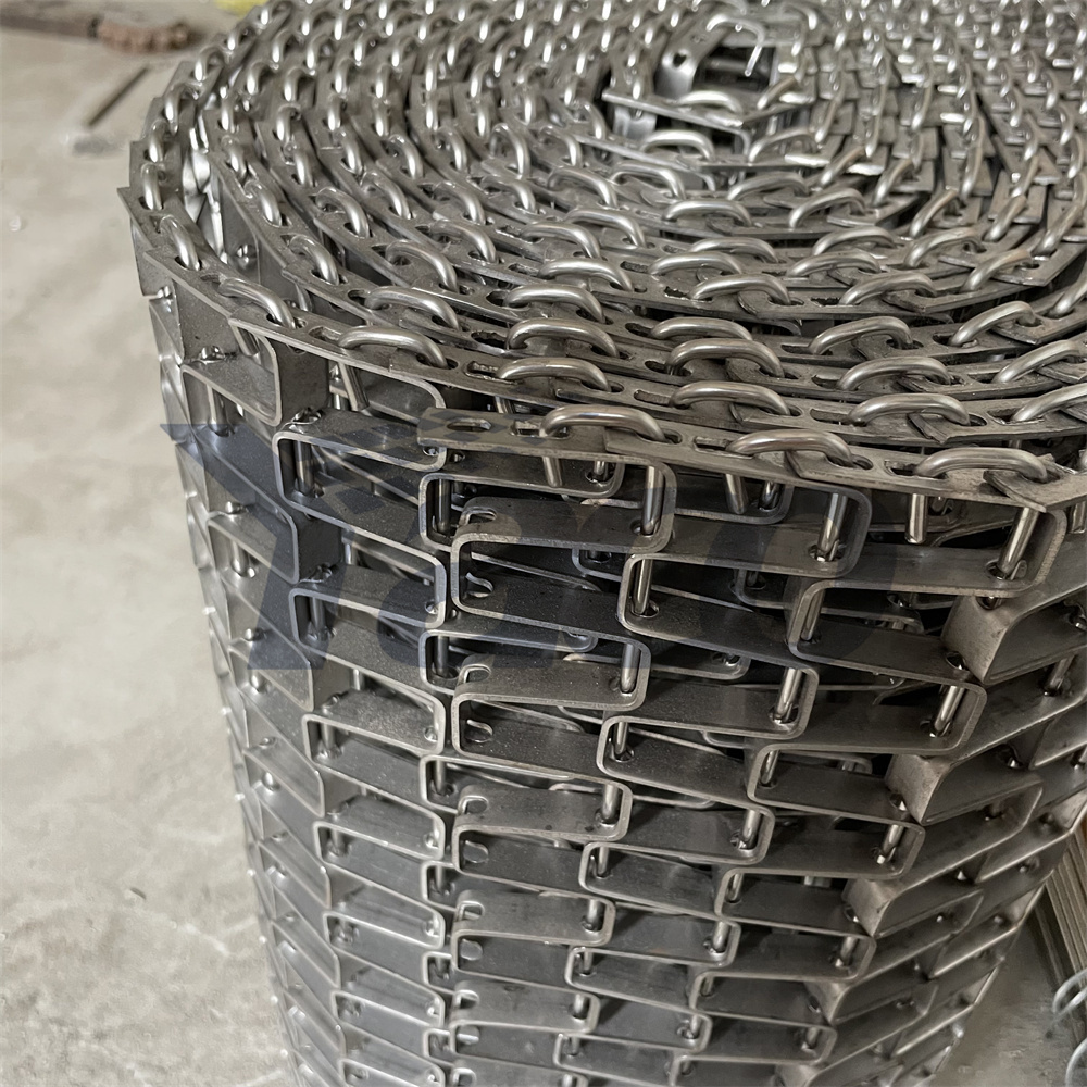 Stainless Steel Weave Flat Strip Transmission Wire Mesh Honeycomb Great Wall Conveyor Belt