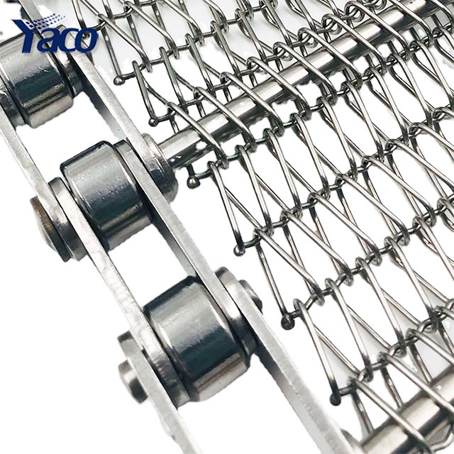 Food grade SS304 stainless steel spiral balance weave conveyor wire mesh belt price