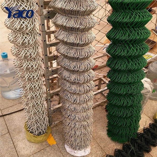 4ft 5ft 6ft galvanized steel diamond wire mesh chain link fence 50ft roll with posts and hardware