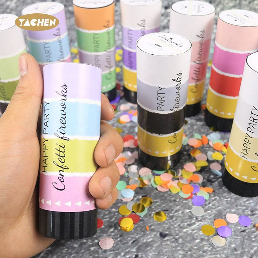 YACHEN Confetti Cannon Party Poppers Biodegradable Birthday Wedding Events Party Decoration Supplies