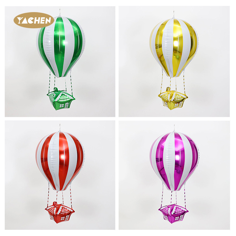 YACHEN globos party decoration custom 4d hot air shape helium foil balloons for kids birthday party decoration