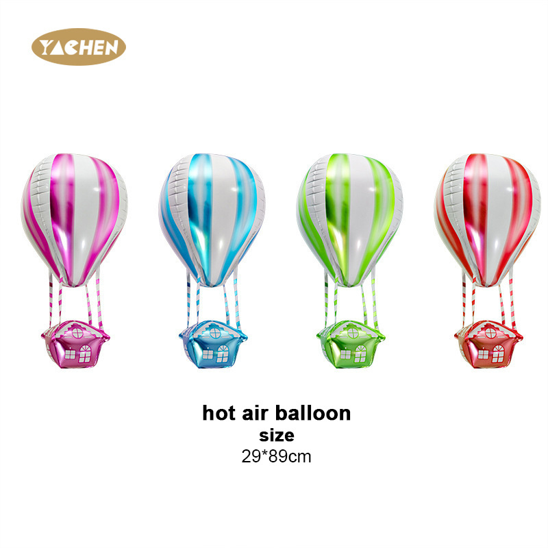 YACHEN globos party decoration custom 4d hot air shape helium foil balloons for kids birthday party decoration