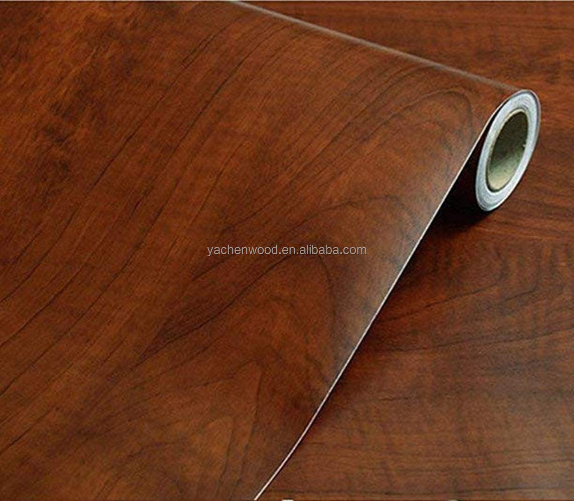 Melamine Wood Grain Veneered Decor Paper Panels laminated plywood impregnated paper sheets For Furniture Cabinets