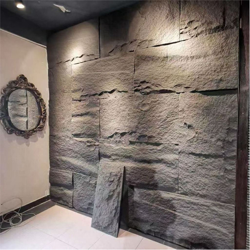 New Design Pu Stone Panels Outdoor Decorative Exterior Faux Brick Stone Look Wall Paneling