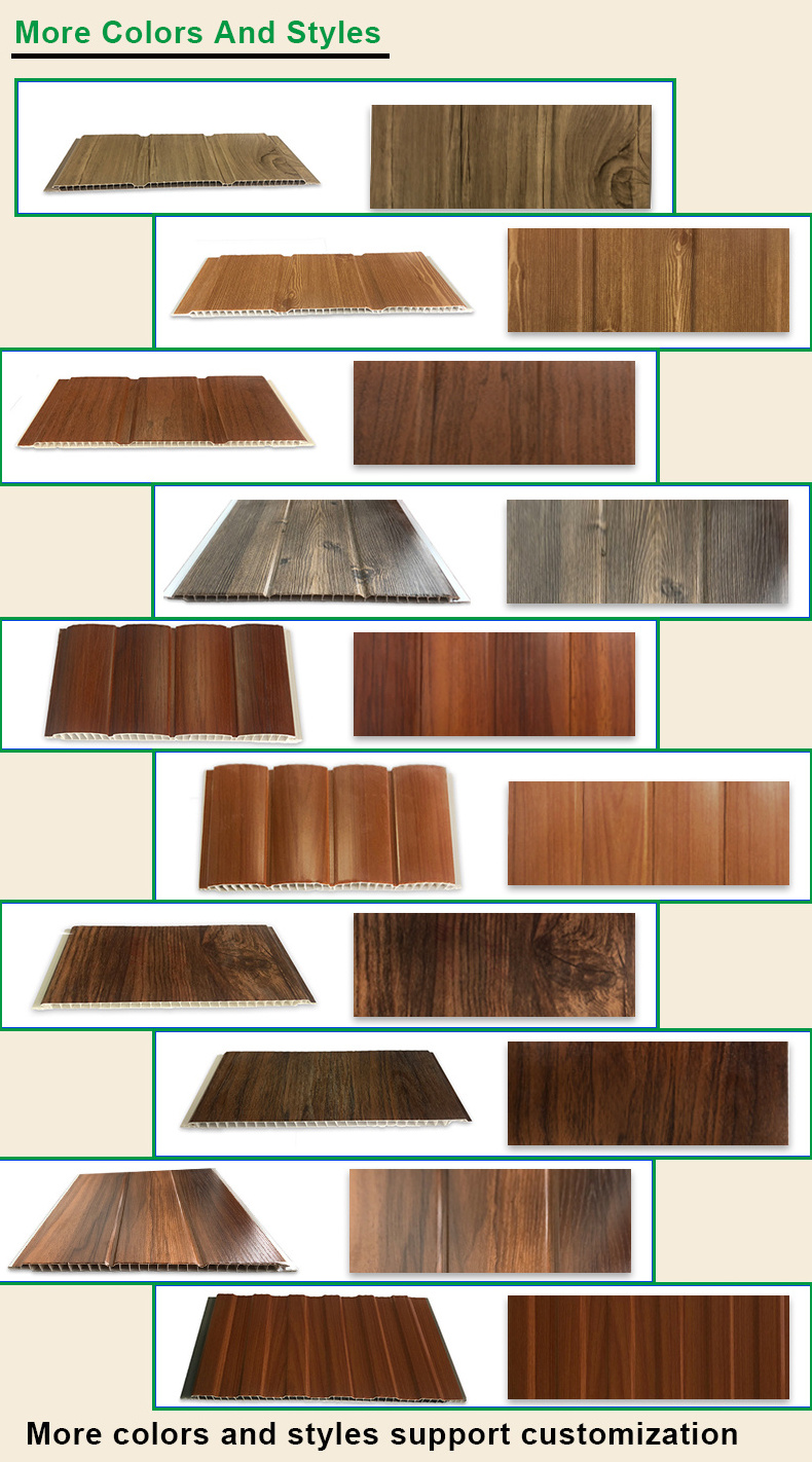 2024 China yachen high-quality 20cm width 8mm thickness 3 or 4 meters length PVC ceiling