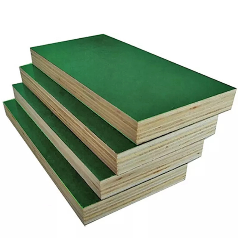 Plastic PP Plywood Green PVC Film Faced Marine Plywood Sheet