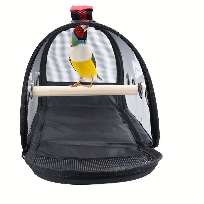 Wholesale new ventilated transparent bird bag breathable pet travel portable travel bag