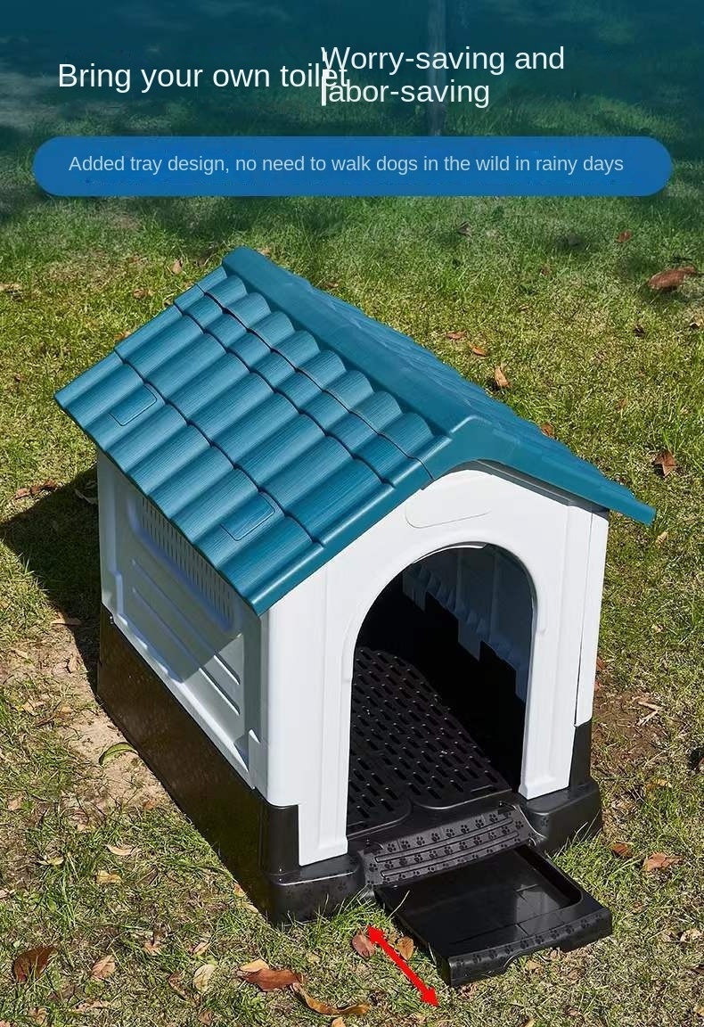 Best Quality Luxury Plastic Pet House Large Outdoor Waterproof Dog Cages Dog Kennels Big Dog House Pet Cages