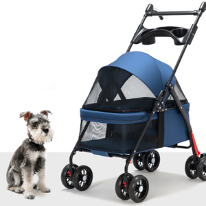 Hot Sale Multifunctional Pet Stroller Lightweight Foldable Outdoor Travelling Pet Trolley Cart for Dogs and Cats