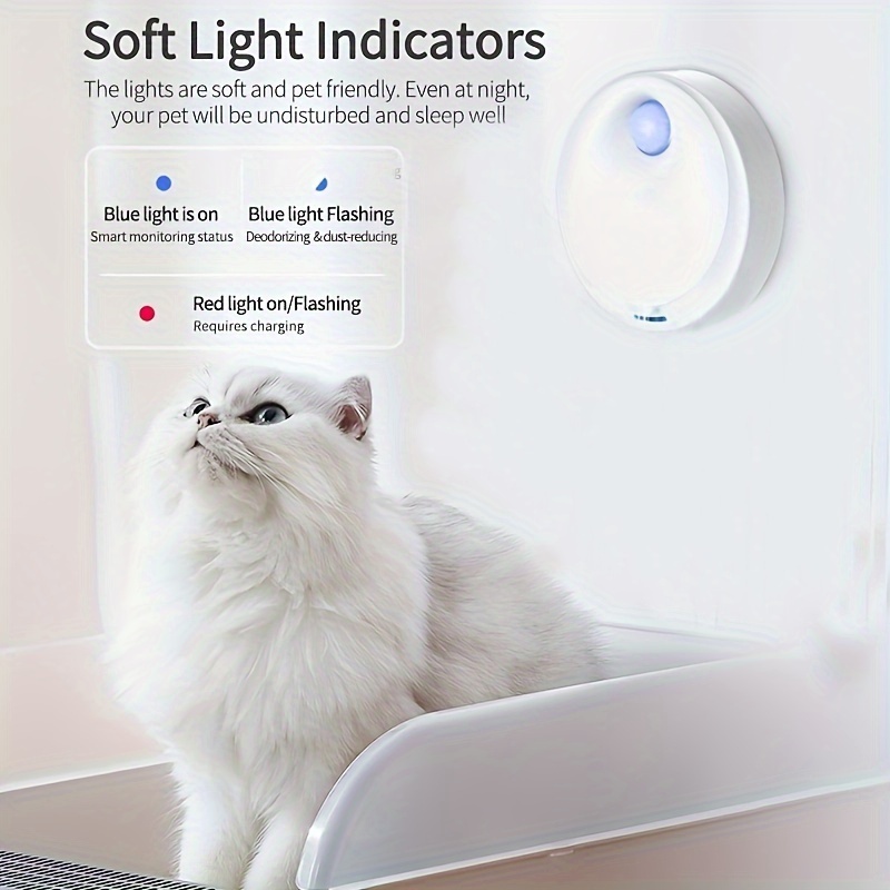 Electronic Pet Cat Litter Smell Remover Smart Home Air Purifier Toilet Cleaner Filter Intelligent Deodorizer