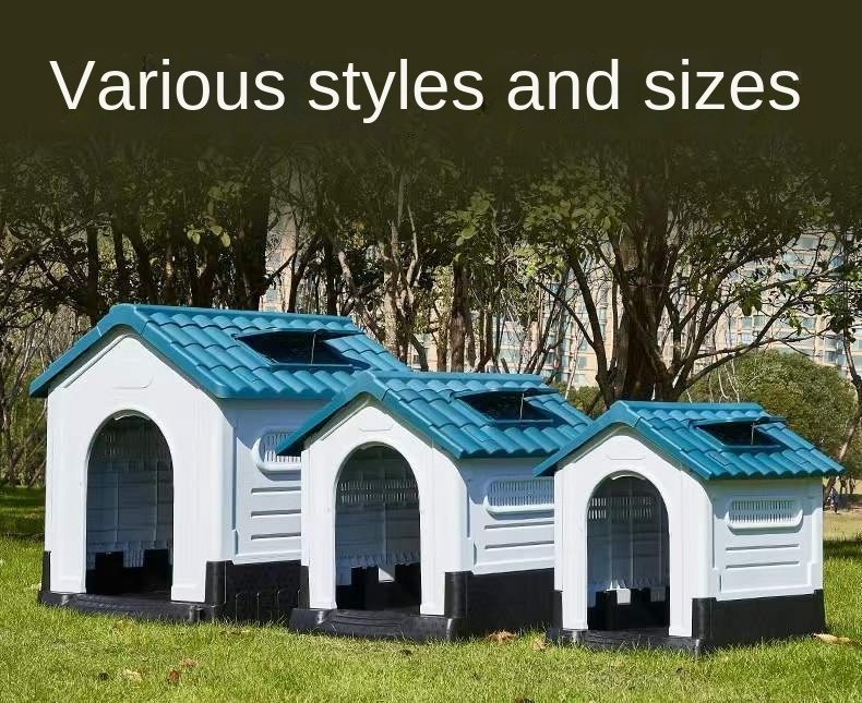 Best Quality Luxury Plastic Pet House Large Outdoor Waterproof Dog Cages Dog Kennels Big Dog House Pet Cages