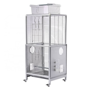 Factory Wholesale Extra Large Double Layer Bird Cage New Stainless Steel Parrot Cage with Large Space for Pets