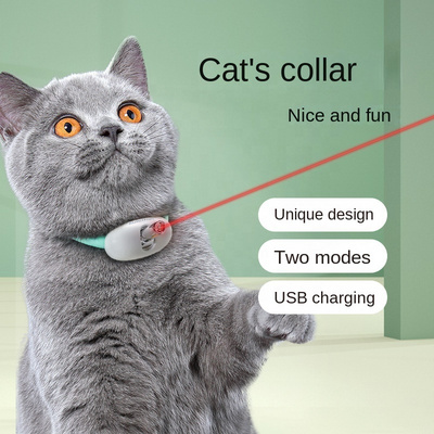 New Product Rechargeable Cat Teaser Laser Smart Cat Toy Laser Collar Automatic Cat Teaser Stick