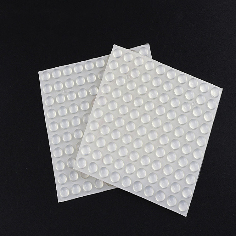 Silicone Adhesive Dots Translucency Noise Dampening Bumper Pads Anti-slip Silicone Rubber Pads