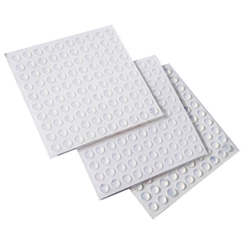 Silicone Adhesive Dots Translucency Noise Dampening Bumper Pads Anti-slip Silicone Rubber Pads