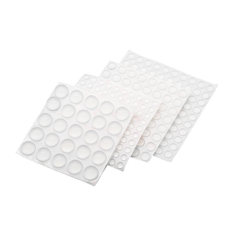 Silicone Adhesive Dots Translucency Noise Dampening Bumper Pads Anti-slip Silicone Rubber Pads