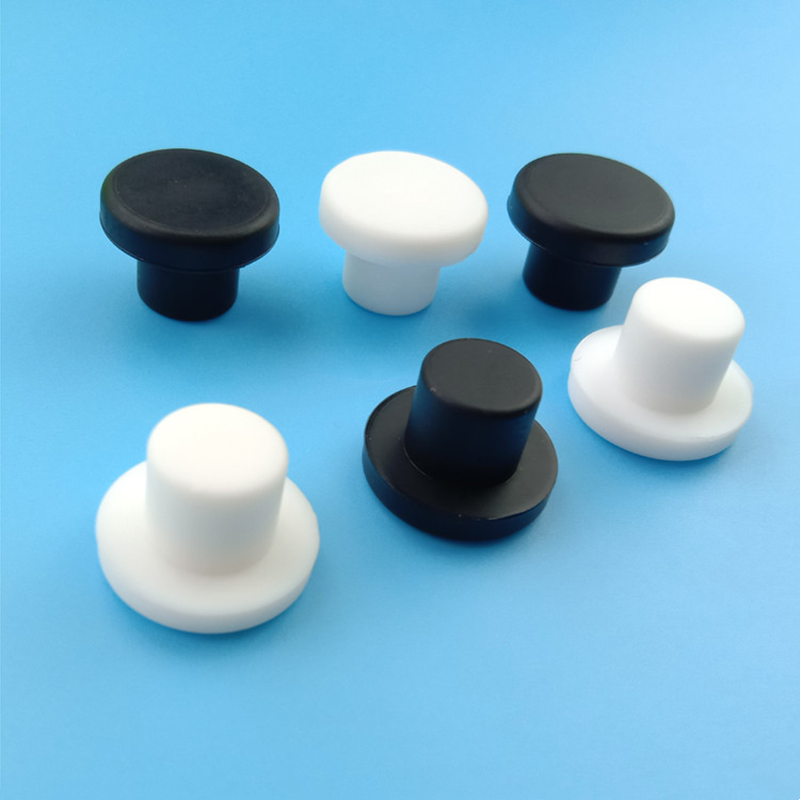 Manufacture Waterproof silicone hole plug elastic rubber stopper silicon pipe plugs T-type Grommets Button Cap