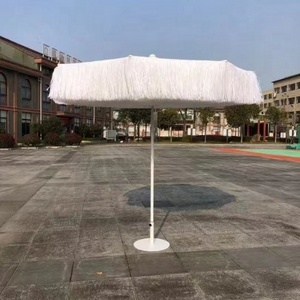 High Quality Outdoor Hawaii Parasol Raffia Thatch Beach Umbrella Thatch Roof Straw Umbrella With Tilt