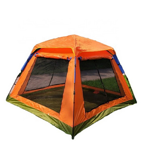 Outdoor automatic 3-4 camping camping tent tent double rain seasons