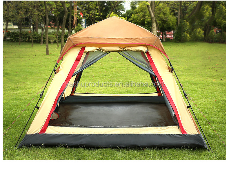 Outdoor automatic 3-4 camping camping tent tent double rain seasons