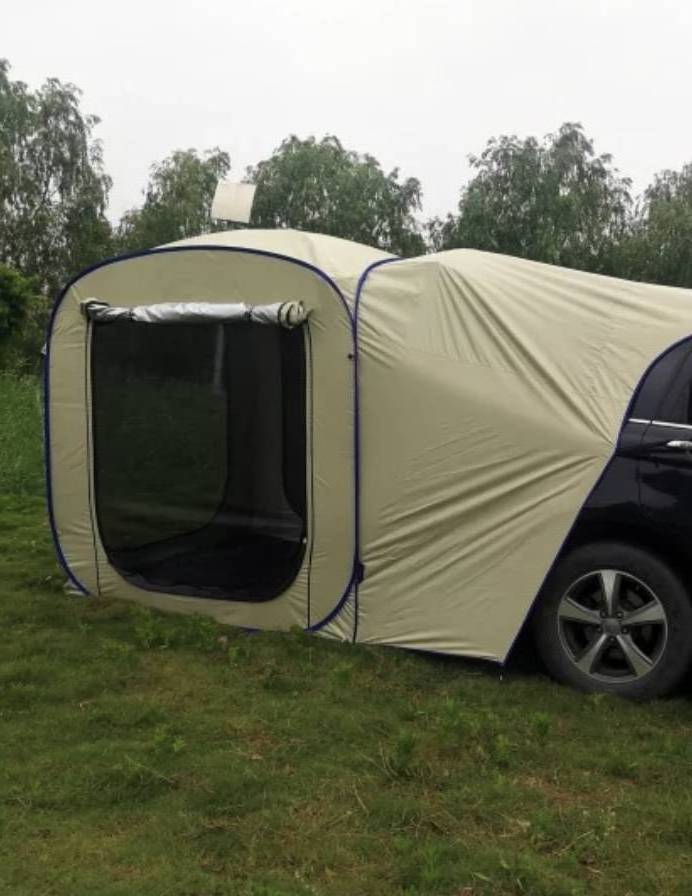 Car rear awning Outdoor portable camping car rear tent Multi-person rainproof pergola Camping canopy tent