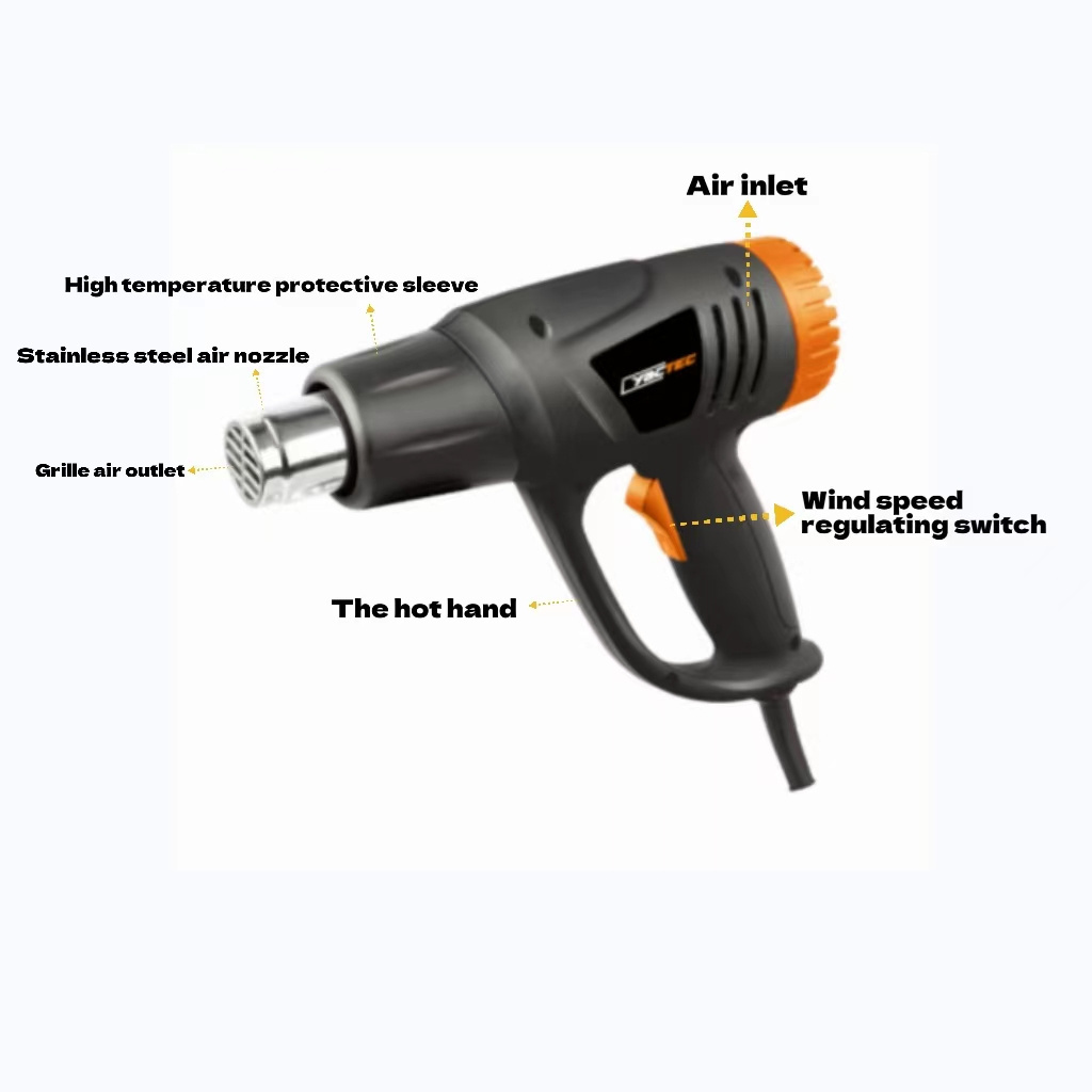 2000w hot air blower soldering shrink wrap sealing plastic welding mobile repair heat gun