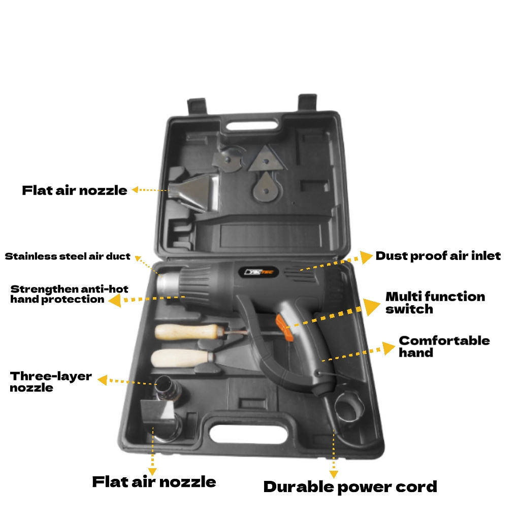 2000w hot air blower soldering shrink wrap sealing plastic welding mobile repair heat gun