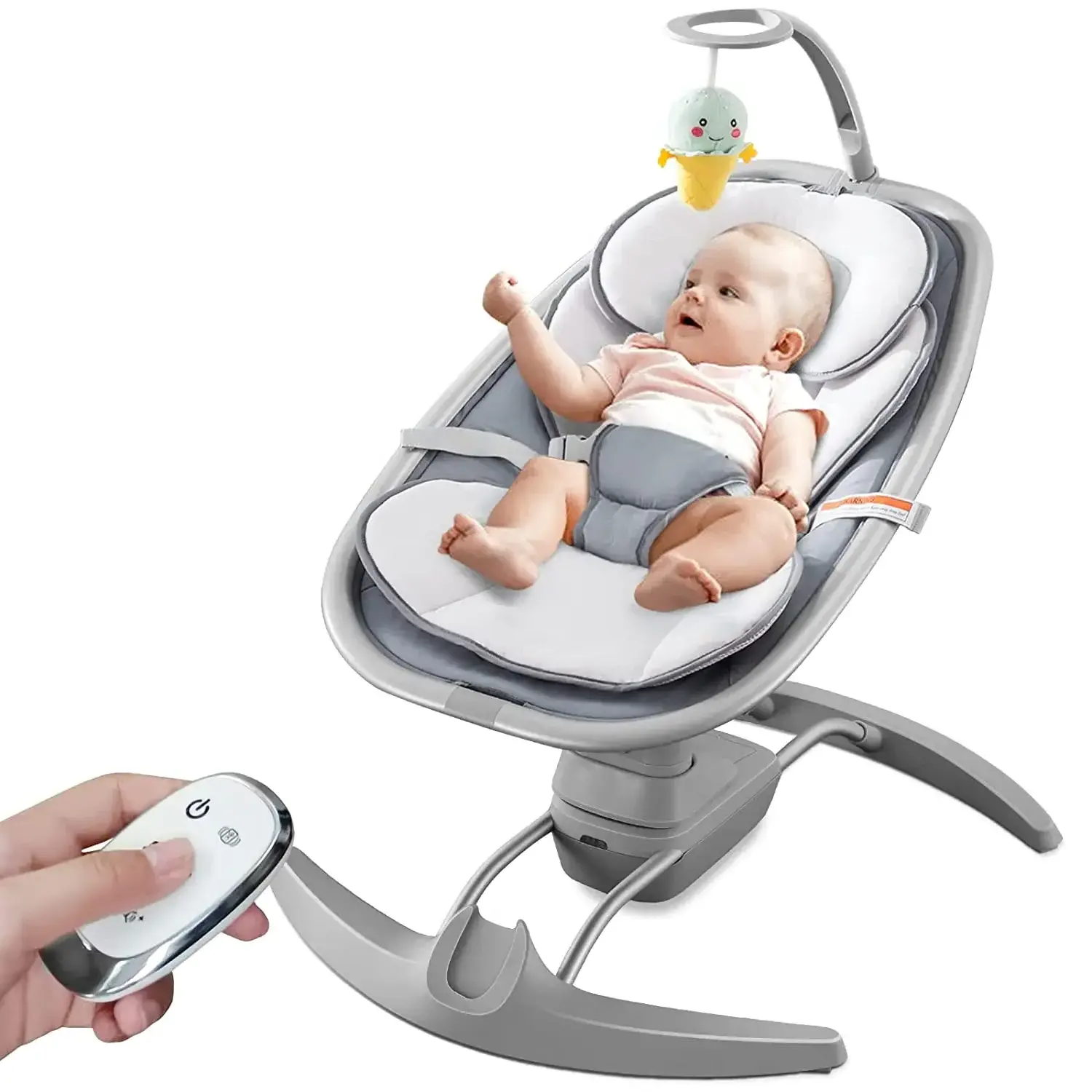 Baby rocker bouncer sleeping remote control rocking automatic 3 in 1 portable electrical baby swing cradle