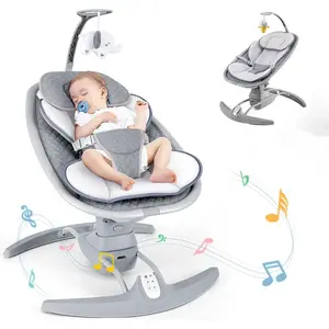 Baby sleeping rocker seat portable bouncer infant swing 3 speeds electric automatic cradle rocking chair