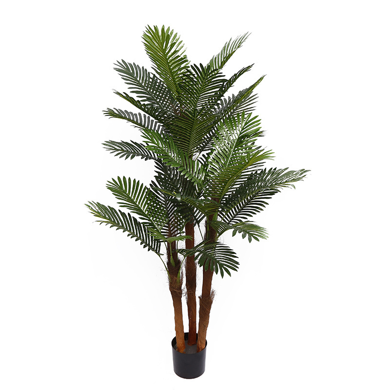 Wholesale High Simulation Green Plants Plastic Hawaii Fake Tropical Palm Tree Indoor Outdoor Garden Decor