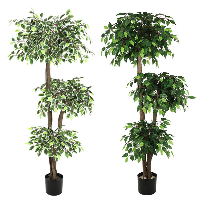 2021 new arrival yiwu yada artificial plants outdoor large trees home decor artificial ficus trees