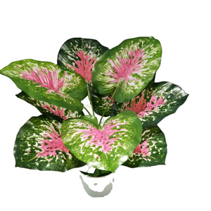 YD8735 Wholesale promotion Caladium ornamental foliage artificial plants bonsai