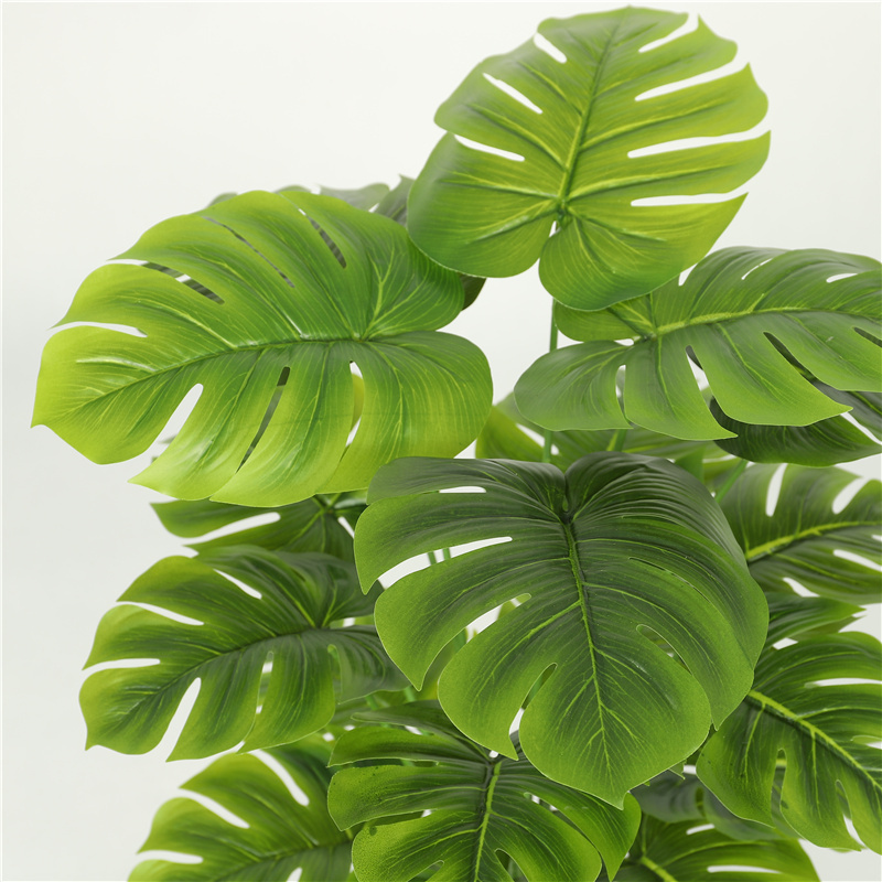 Wholesale Evergreen Monstera Trees 18 Heads Artificial Greenery 70cm Potted Artificial Plant