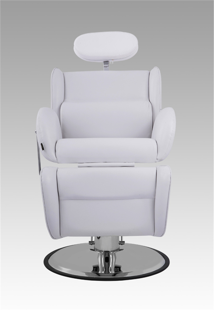 Wholesale Sale Price Beauty Salon Used Equipment Woman Shop For Hair Haircut Furniture Set Styling White Reclining Barber Chair