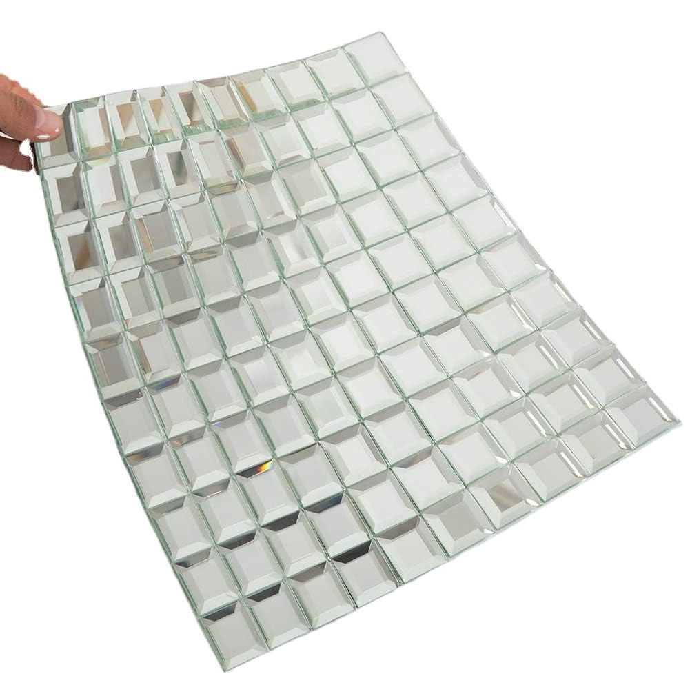 Mirror Square Bevel (3cm x 3cm) 30cm x 30cm Mosaic Tile