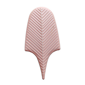 Pink Color Plumage Tiles Feather Fan Ceramic Mosaic Background Wall Tile