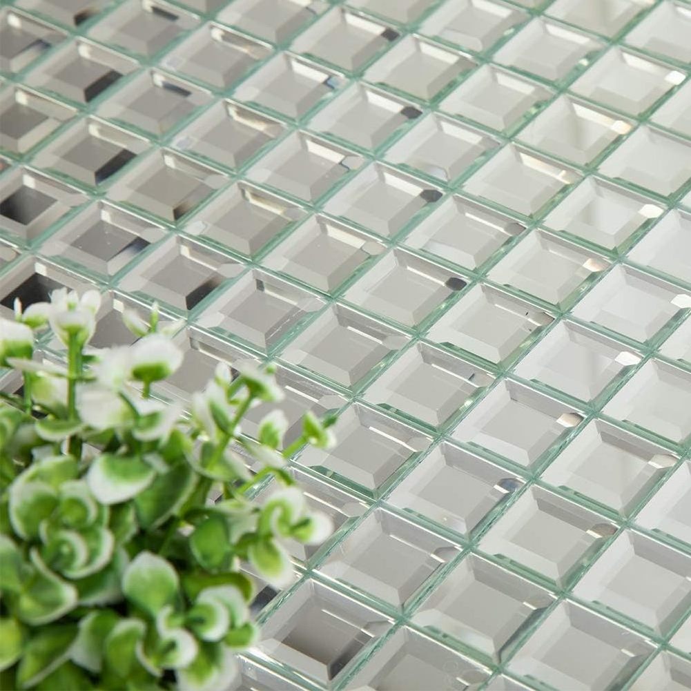 Mirror Square Bevel (3cm x 3cm) 30cm x 30cm Mosaic Tile