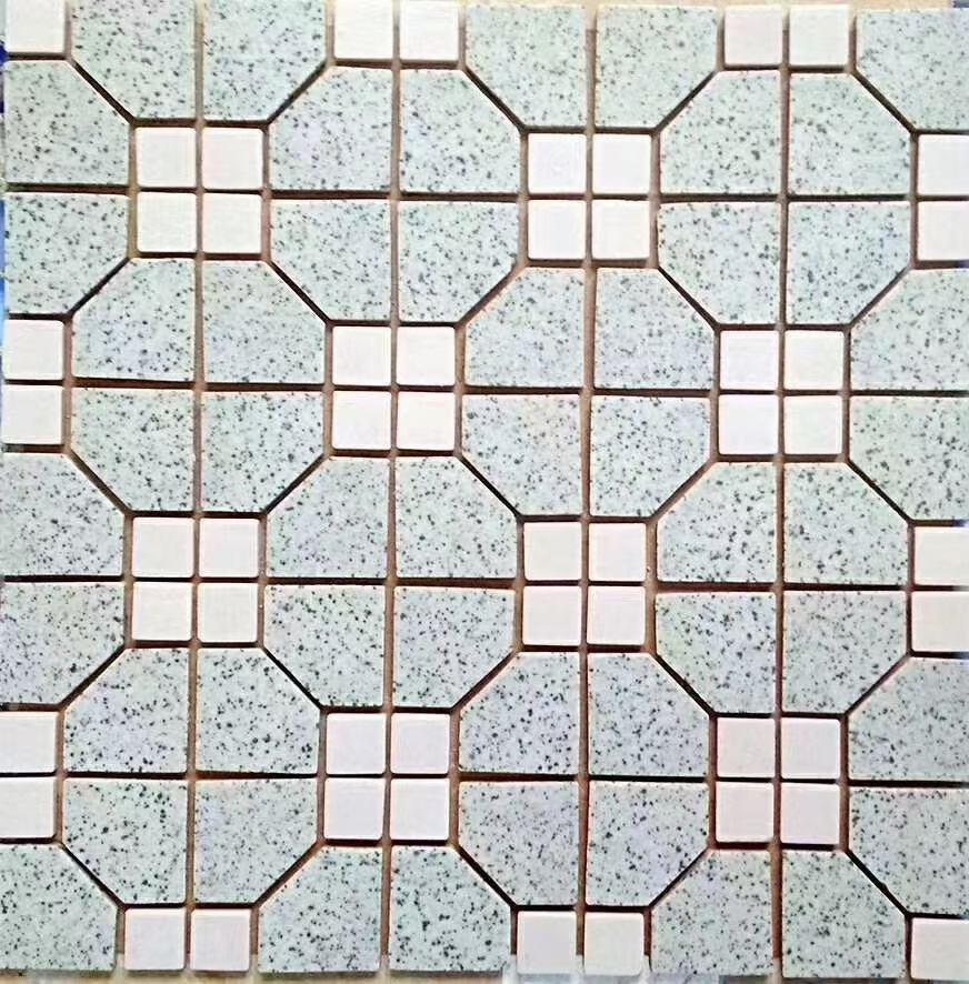 300x300mm Hongkong style restaurant green color kitchen bathroom ceramic mosaic floor tiles