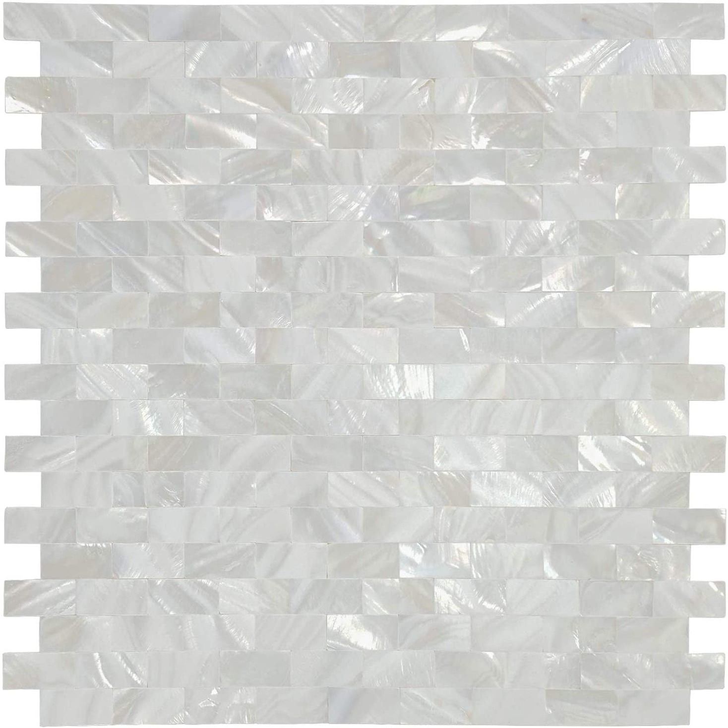 White mother of pearl sea shell seamless mosaic for kitchen backsplash and house decoration