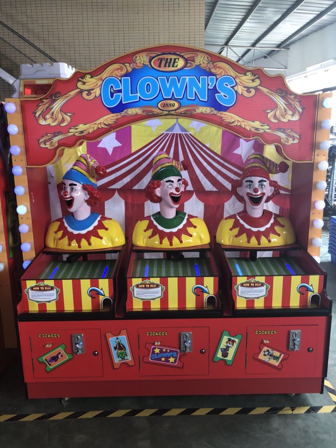 Clown machine Coin Operated Ticket redemption game machine