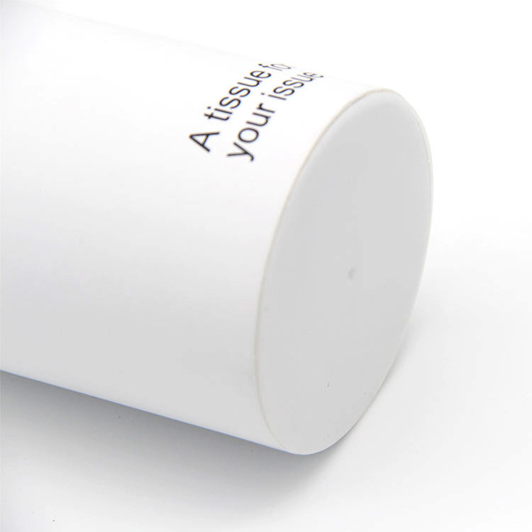 Wholesale Custom Logo Empty White Cylinder Tube Roll Tissue Kraft Paper Box Tube Packaging